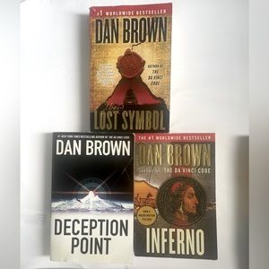 Inferno, The Lost Symbol, and Deception Point by Dan Brown